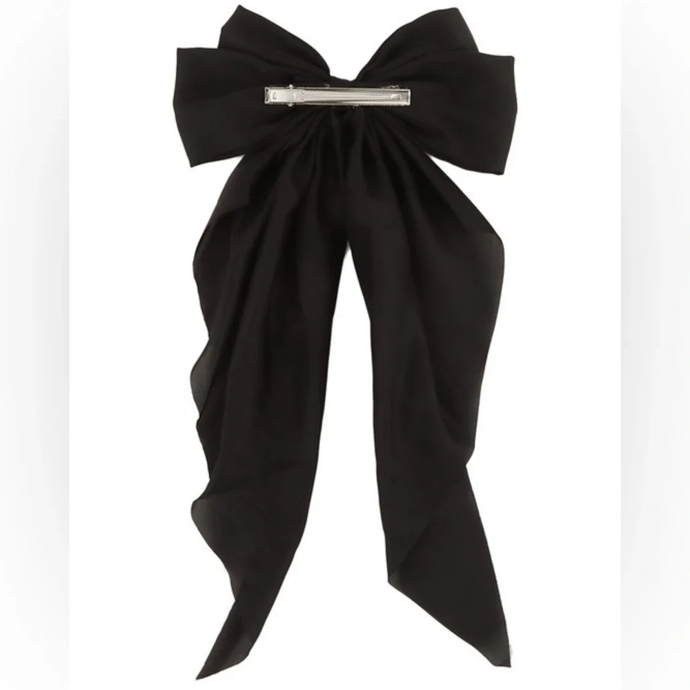 Black Bow Hair Pin